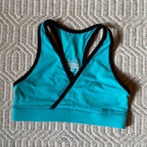 LULULEMON Sports Bra in Teal and Black size 6